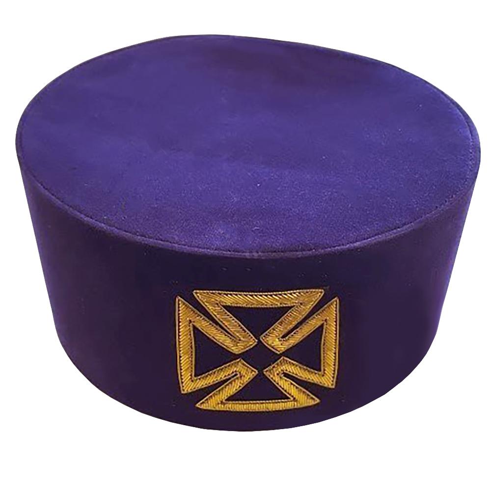 Grand Prior Knights Templar Crown Cap - Purple - Bricks Masons