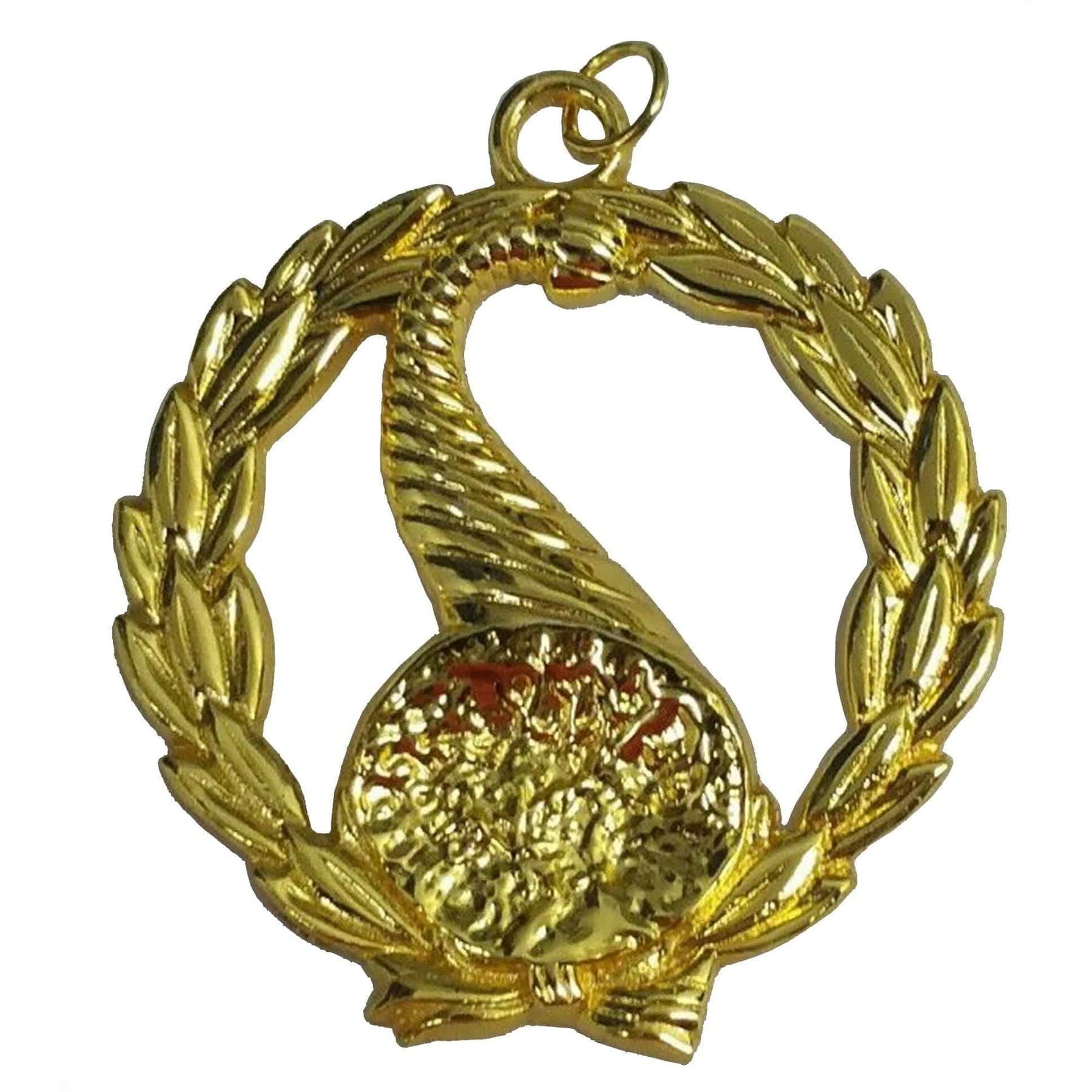 Grand Senior Steward Blue Lodge Officer Collar Jewel - Gold Metal - Bricks Masons