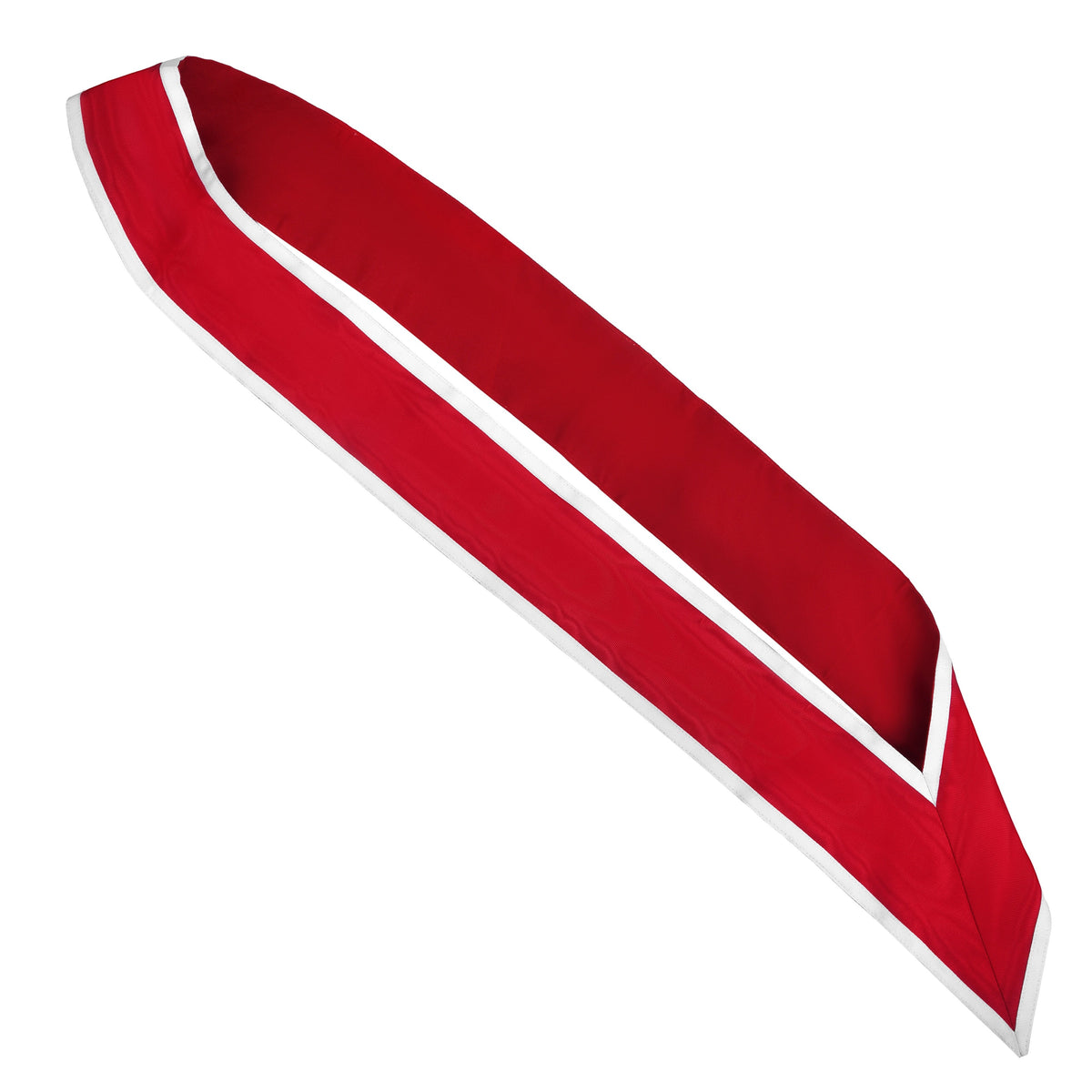 Grand Tiler of Solomon AMD Sash - Red Ribbon with Gray Borders - Bricks Masons