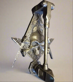 Widows Sons Door Knocker - High Polished Handcrafted Bronze Metal - Bricks Masons