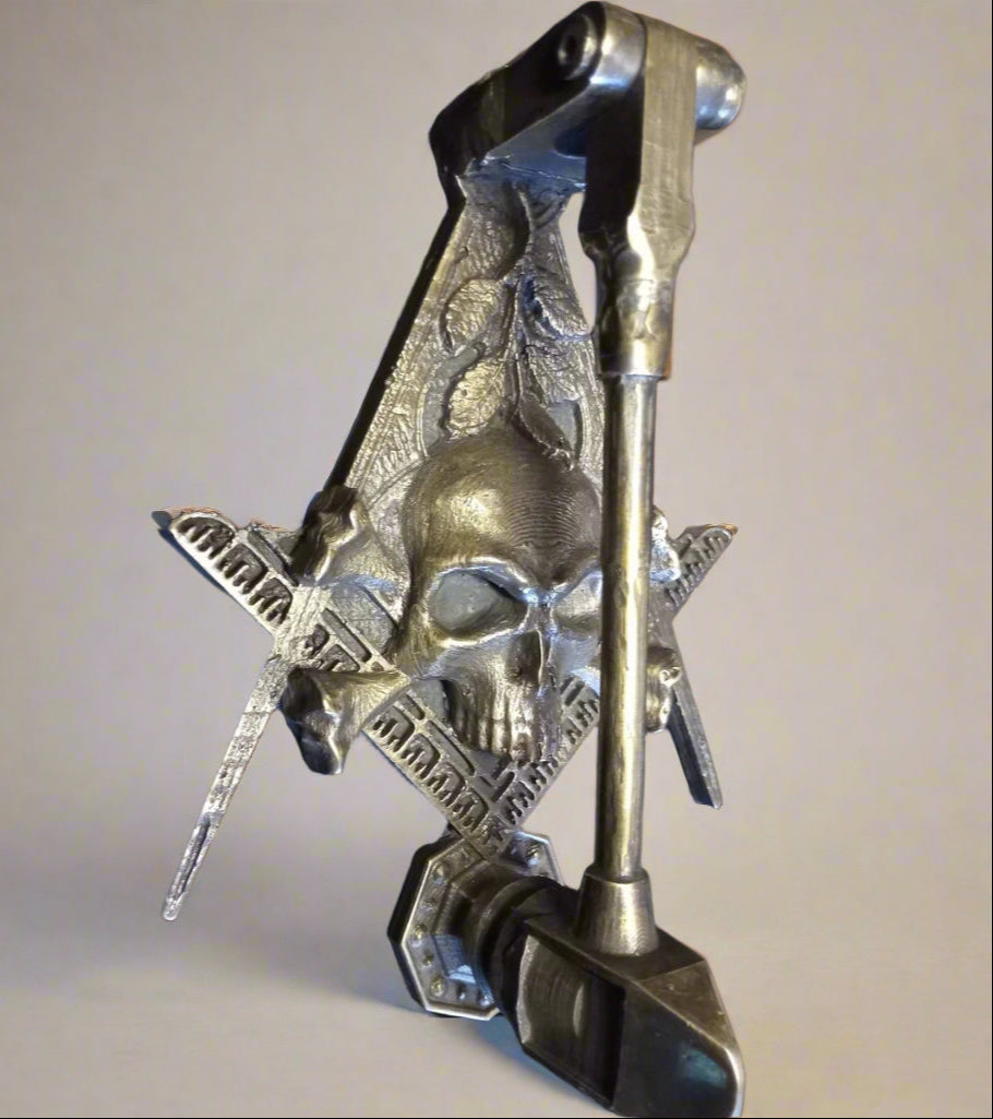 Widows Sons Door Knocker - High Polished Handcrafted Bronze Metal - Bricks Masons