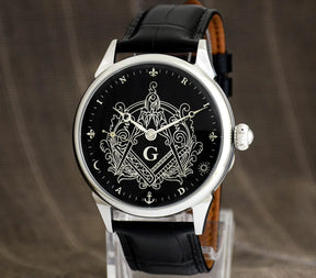 Master Mason Blue Lodge Wristwatch - - Bricks Masons