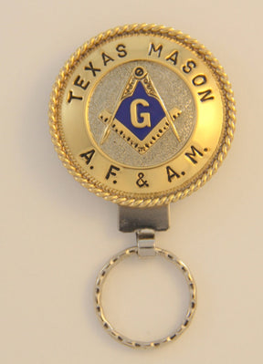 Master Mason Blue Lodge Keychain - Handcrafted Texas Mason AF & AM - Bricks Masons
