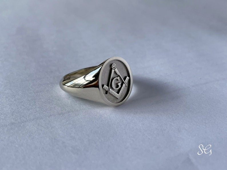Master Mason Blue Lodge Ring - Various Materials & Sizes