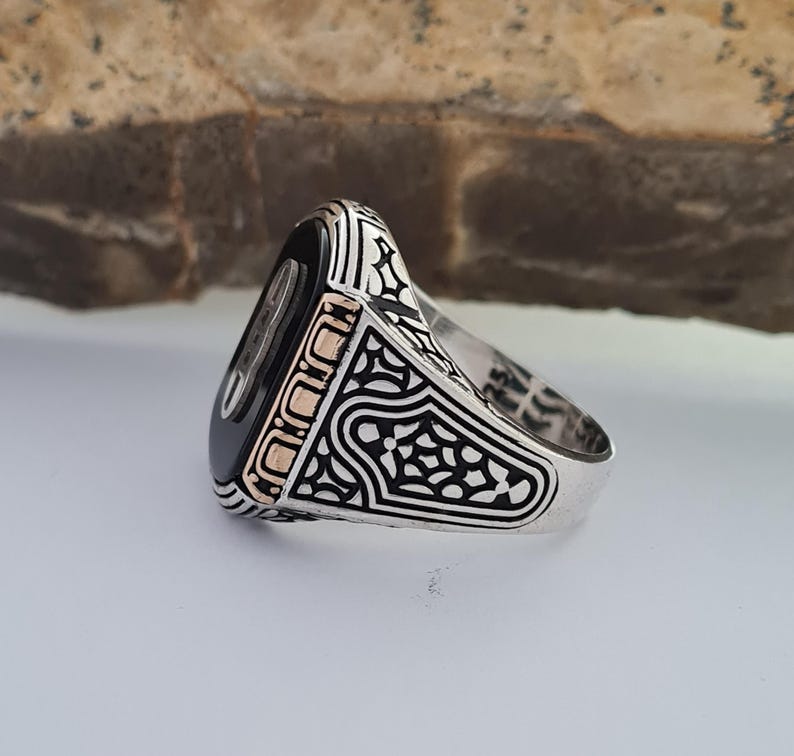 Independent Order of Odd Fellows Sterling Silver Ring - Handcrafted 925 Silver - Bricks Masons
