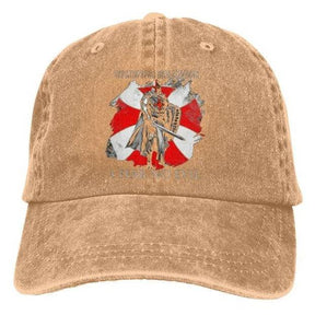 Knights Templar Baseball Cap - (I FEAR NO EVIL) - Bricks Masons