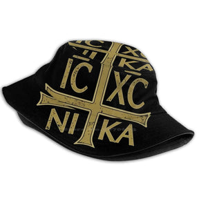 Knights Templar Bucket Hat - IC XC NI KA Cross - Bricks Masons