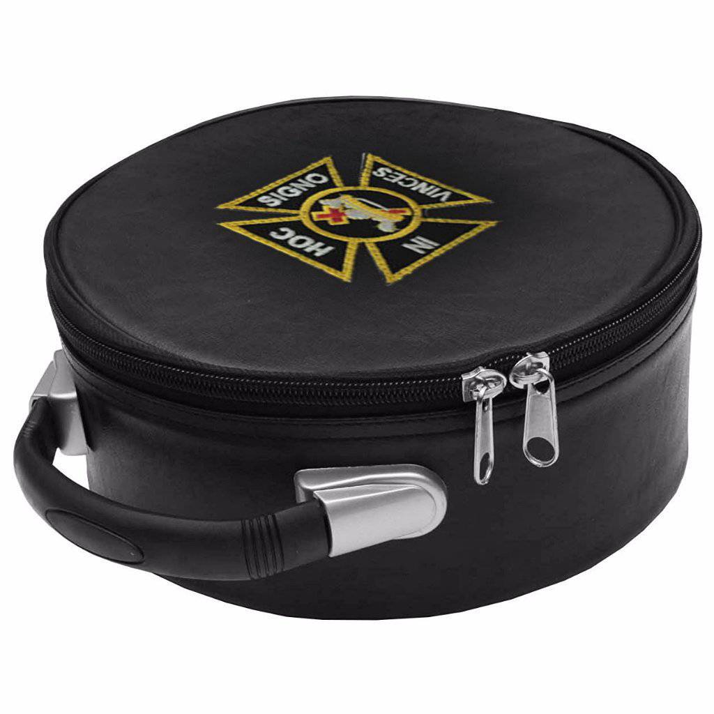 Knights Templar Crown Cap Case - Black - Bricks Masons