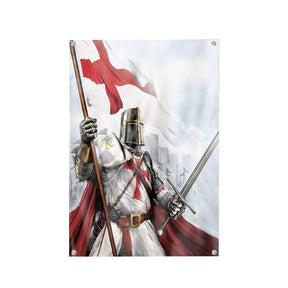 Knights Templar Flag - Printed - Bricks Masons