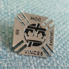 Knights Templar Lapel Pin - 1" IN HOC SIGNO VINCES - Bricks Masons