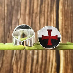 Knights Templar Ring - Vintage with Red Cross Crusader (Multiple variants) - Bricks Masons