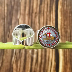 Knights Templar Ring - Vintage with Red Cross Crusader (Multiple variants) - Bricks Masons