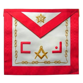 Master Mason Scottish Rite Apron - Red with Square & Compass