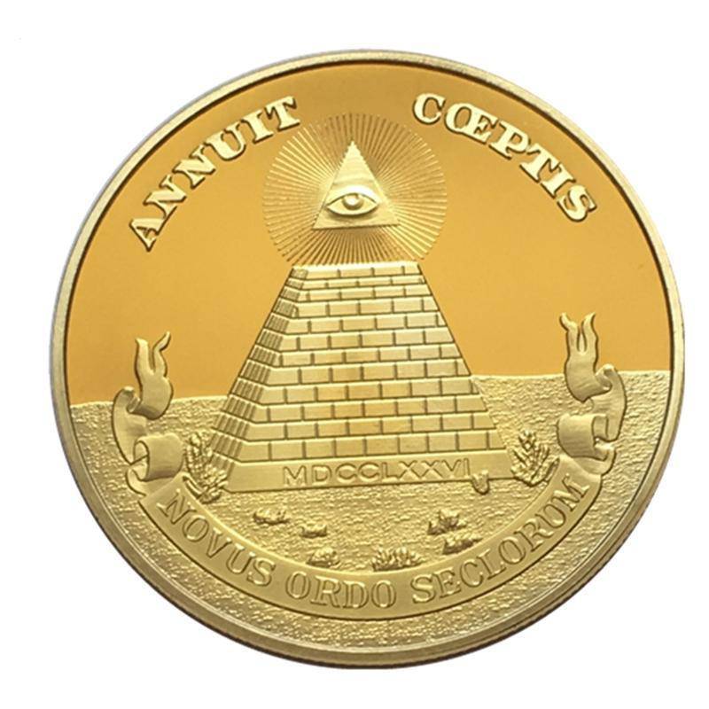 Masonic Coin - Great Seal United States - Bricks Masons