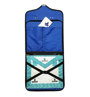 Master Mason Blue Lodge Apron Case - Blue Leather MM, WM, Provincial - Bricks Masons