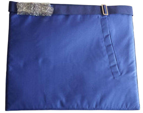 Master Mason Blue Lodge Apron - USA Flag White, Red & Blue Hand Embroidery - Bricks Masons