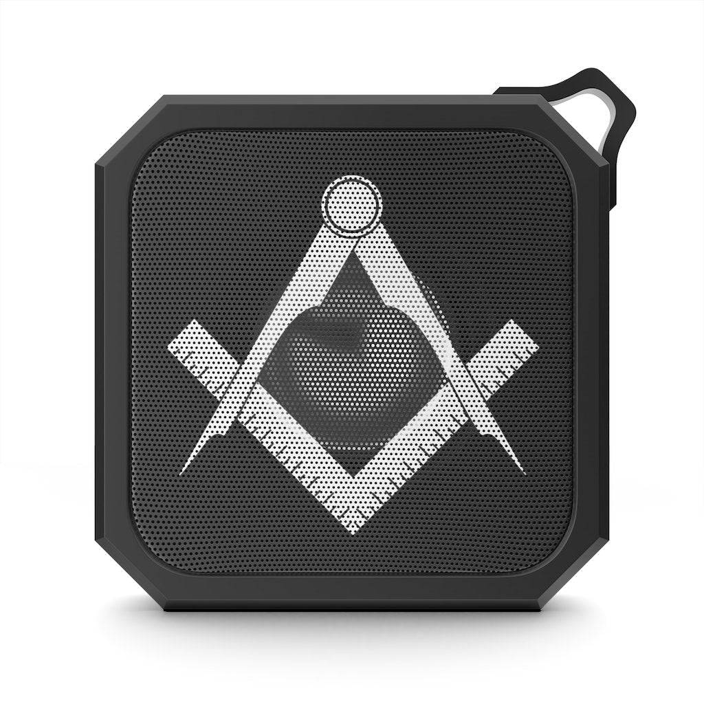 Master Mason Blue Lodge Bluetooth Speaker - Black with Square & Compass - Bricks Masons