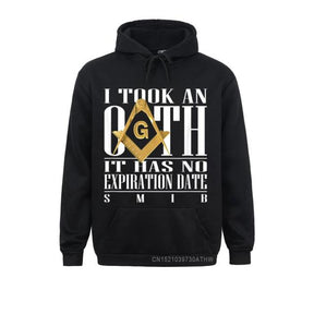 Master Mason Blue Lodge Hoodie - "I Took An Oath" Square and Compass G - Bricks Masons