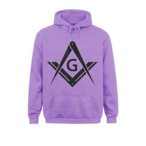 Master Mason Blue Lodge Hoodie - Square & Compass G (Various Colors) - Bricks Masons