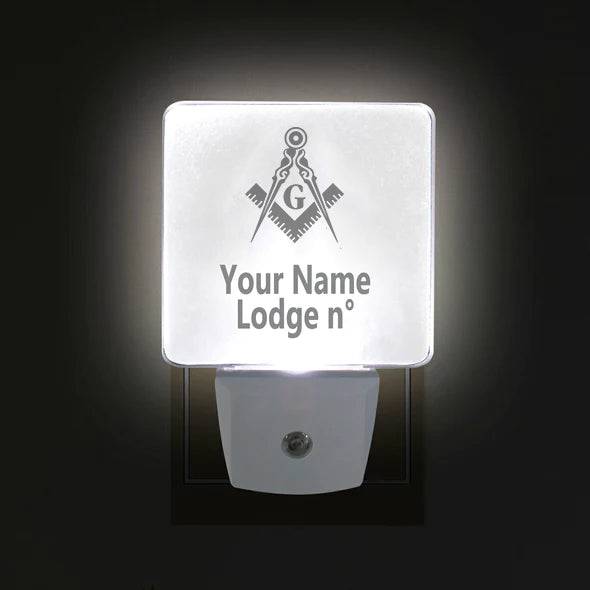 Master Mason Blue Lodge LED Sign - 2 Pieces Plug-in - Bricks Masons