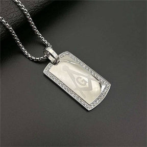 Master Mason Blue Lodge Necklace - Stainless Steel Gold&Silver - Bricks Masons