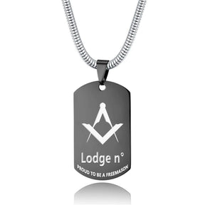 Master Mason Blue Lodge Necklace - (Various Colors) - Bricks Masons