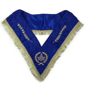 Master Mason Blue Lodge Regalia Set - Royal Blue & Gold Satin - Bricks Masons