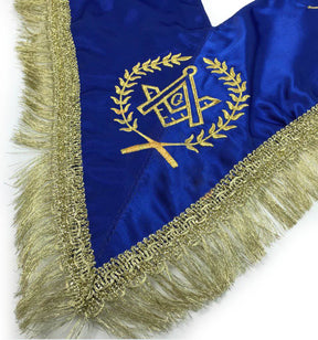 Master Mason Blue Lodge Regalia Set - Royal Blue & Gold Satin - Bricks Masons