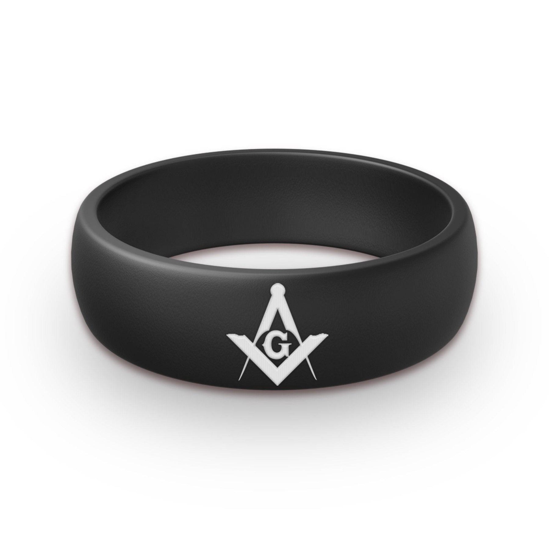 Master Mason Blue Lodge Ring - 2 Silicone Rubber Rings - Bricks Masons