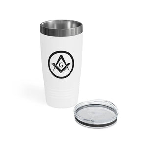 Master Mason Blue Lodge Ringneck Tumbler - 20oz Square & Compass G - Bricks Masons