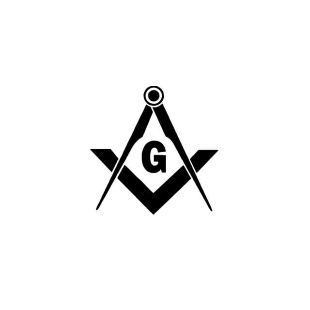Master Mason Blue Lodge Sticker Decal - Compass Square G - Bricks Masons