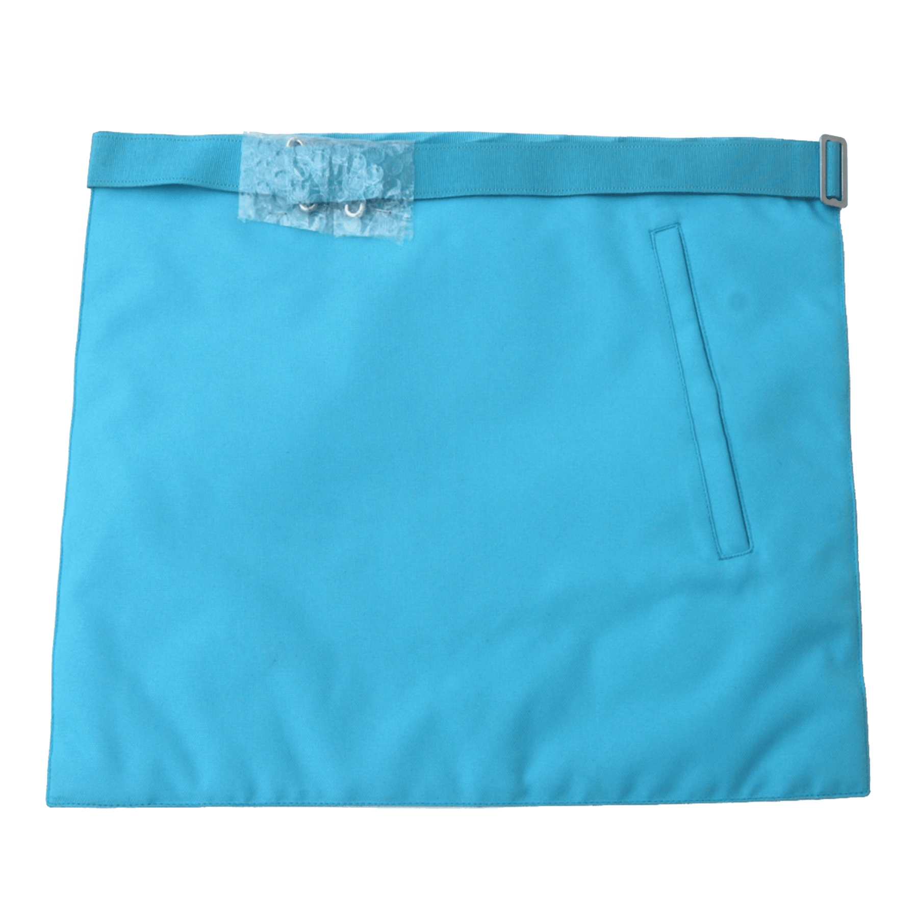 Master Mason French Rite Apron - Sky Blue Silk & Moire - Bricks Masons