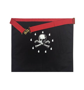 Master Mason Scottish Rite Apron - Red with Square & Compass - Bricks Masons