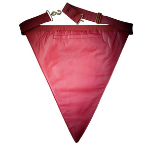 Officers & Past Master Royal & Select Masters Apron - Maroon - Bricks Masons