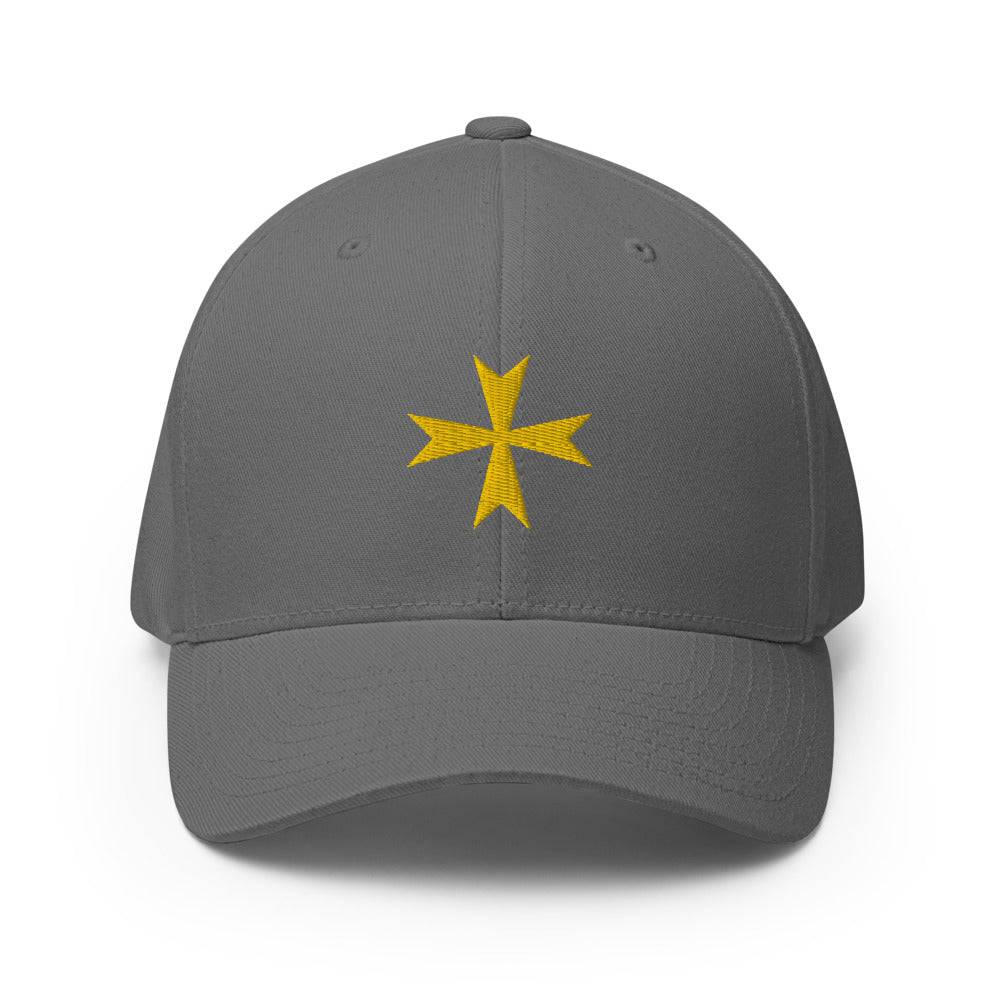 Order Of Malta Baseball Cap - Golden Embroidery - Bricks Masons