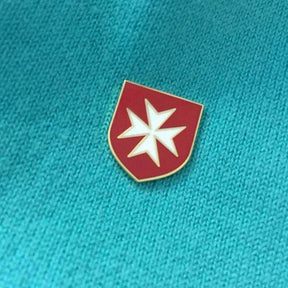 Order Of Malta Lapel Pin - 2pcs Red - Bricks Masons