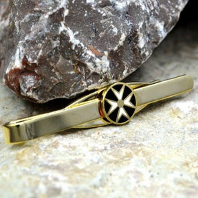 Order Of Malta Tie Bar - Gold - Bricks Masons