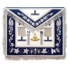 Past Master Blue Lodge Apron - Gold & Silver - Bricks Masons