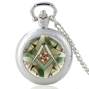 Master Mason Blue Lodge Pocket Watch - Square & Compass G (3 variants)