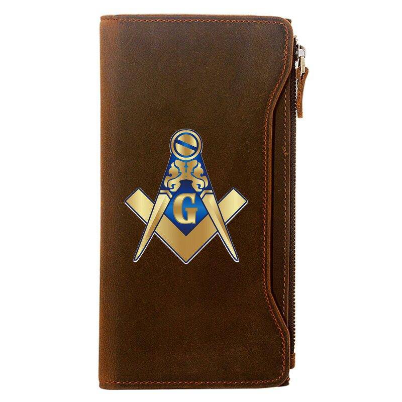 Master Mason Blue Lodge Wallet - Credit Card Holder Leather