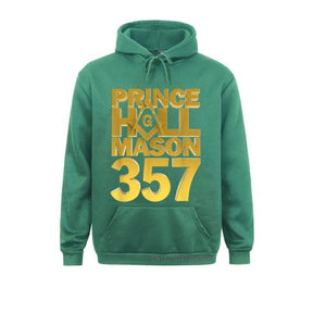 Master Mason Blue Lodge Hoodie - Prince Hall Mason 357 Square and Compass G [Multiple Colors]