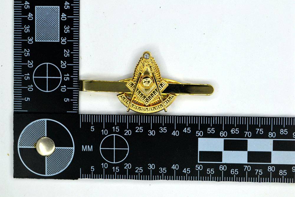 Past Master Blue Lodge Tie Bar - Gold