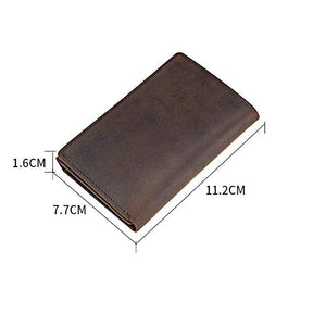 Knights Templar Commandery Wallet - Genuine Leather Cross and Credit Card Holder