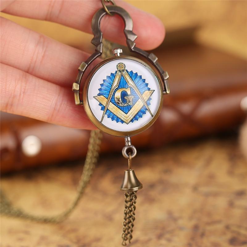 Master Mason Blue Lodge Pocket Watch - Bell Watch