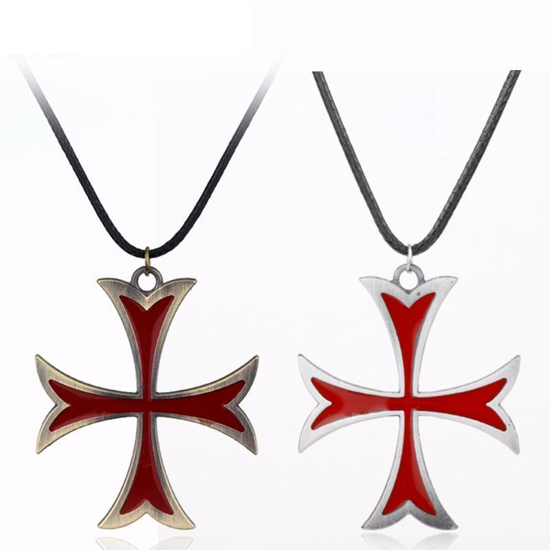 Knights Templar Commandery Necklace - Medieval Cross