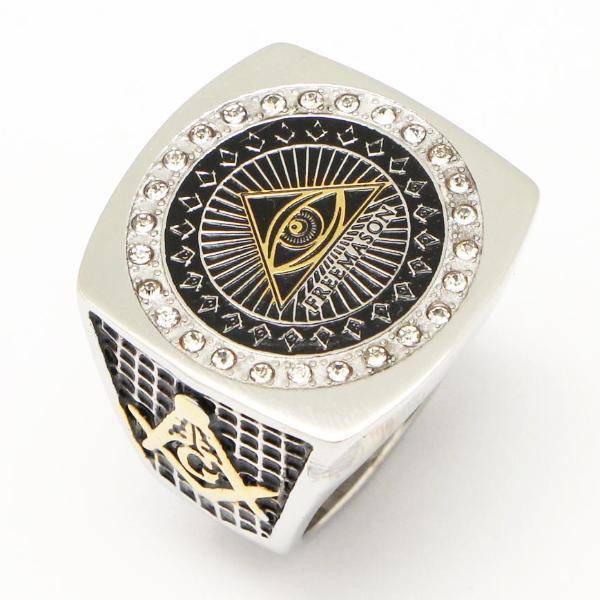 Eye Of Providence Ring - Eye of Horus Pyramid Silver Gold