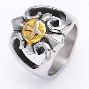 Knights Templar Commandery Ring - Silver Gold