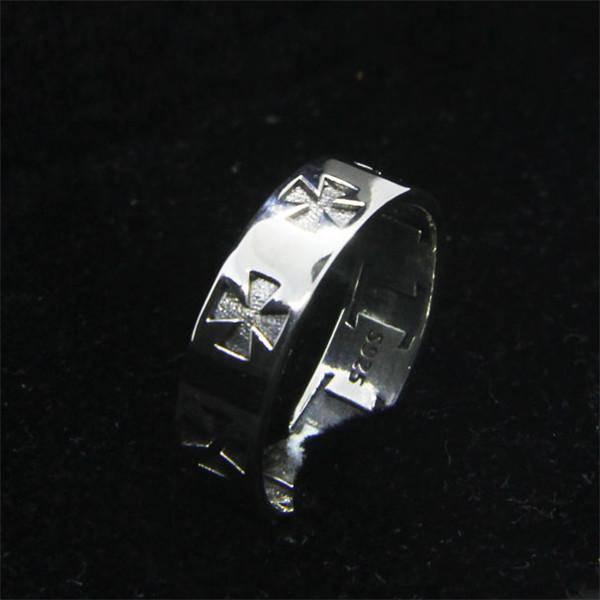 Knights Templar Commandery Ring - Sterling Silver Cross Silver Band