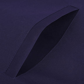 Senior Warden Blue Lodge Officer Apron -  Navy Velvet With Silver Embroidery Thread - Bricks Masons