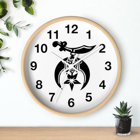 Shriners Clock - Wooden Frame - Bricks Masons